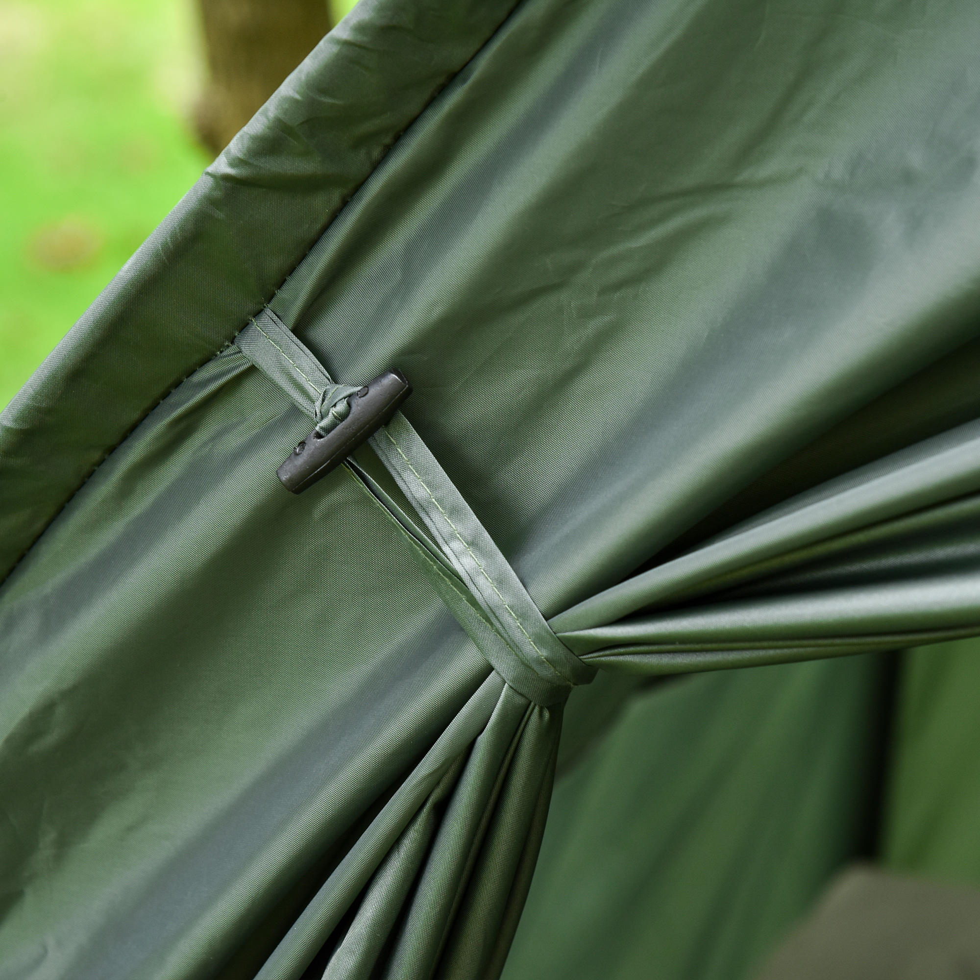 Campingzelt-Set mit Feldbett, Schlafsack und Matratze Dunkelgrün