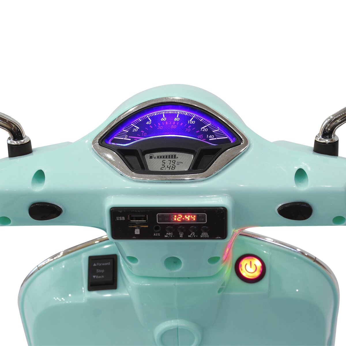 Kinderfahrzeug Vespa GTS 125 mintgrün Li-Power 12.6