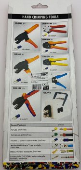 Crimpzange für isolierte Kabelschuhe, von 0,5-6mm²