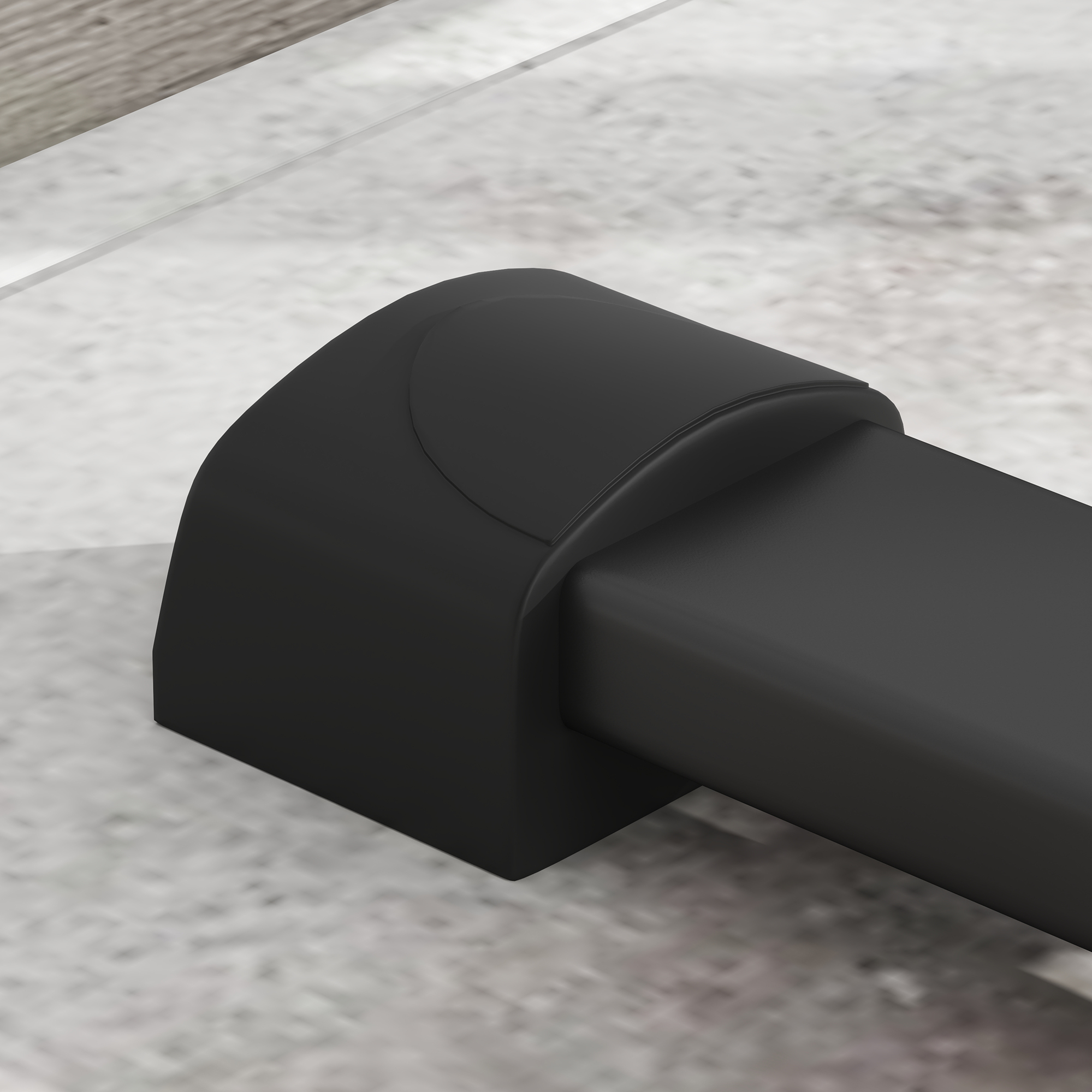 Dip-Station, Liegestütz-Ständer, 93-117 cm höhenverstellbar, 540 kg Belastbarkeit, Ganzkörper-Training, Schwarz