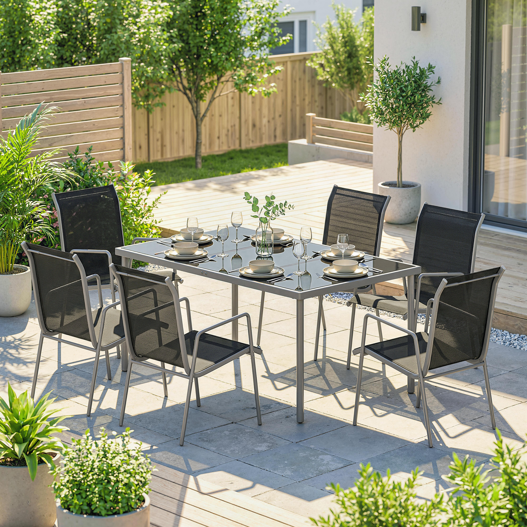 outsunny-tisch-und-stuhl-set-fur-garten-mit-geharteter-glasplatte-und-6-stapelbaren-atmungsaktiven-stuhlen-fur~244E1M2Q9S801