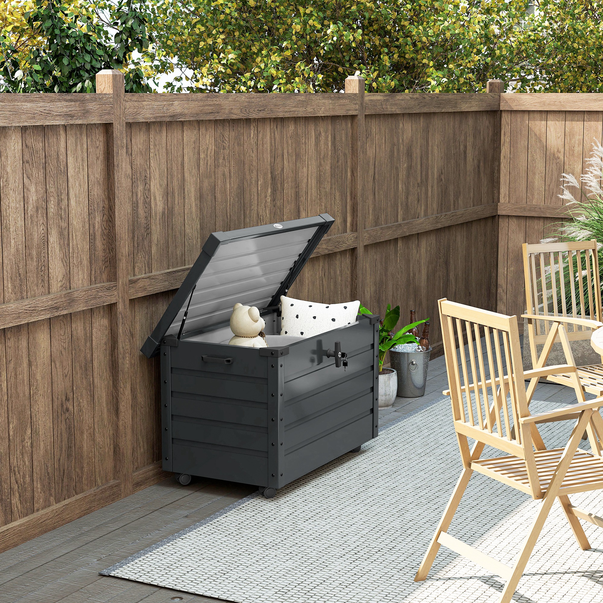 outsunny-outdoor-aufbewahrungsbox-gartenbox-kissenbox-wetterbestandig-4-rollen-100-cm-x-62-cm-x-65-cm-dunkelgrau~1M71UC8S0A000