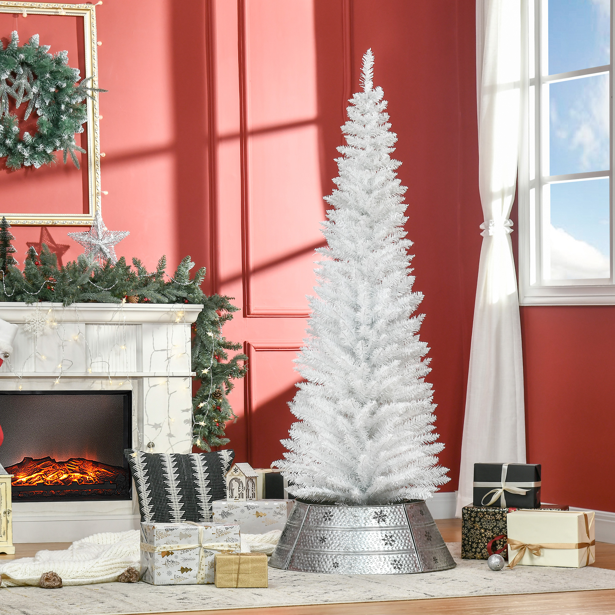 Künstlicher Weihnachtsbaum 180 cm Tannenbaum künstlich mit 390 Spitzen Christbaum Weihnachtsdeko für drinnen