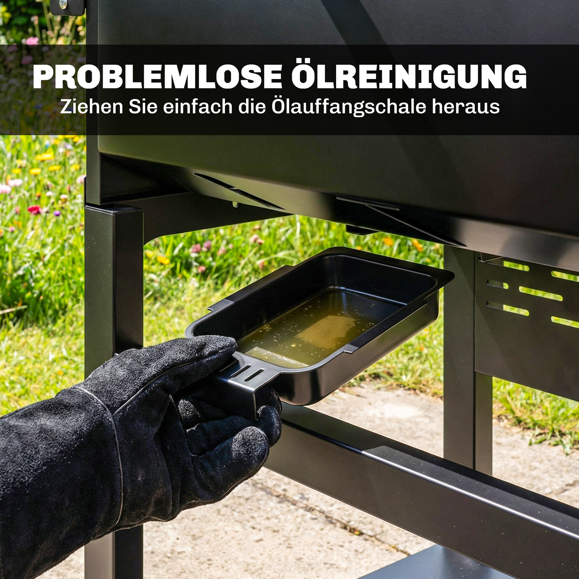 Gasgrill 9 KW 3 Brenner BBQ Grillwagen Edelstahl inkl klappbar Seitentisch Gewürzhalter Unterregal 6 Haken