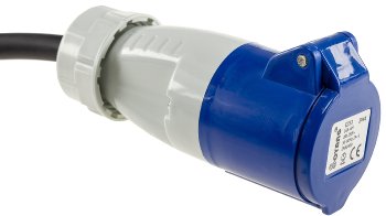 CEE auf Schutzkontakt-Stecker 0,35m, 230V, Adapter für Wohnwagen, Camping