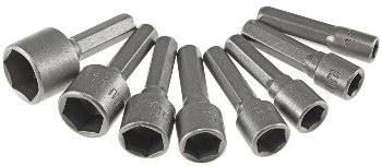 Bitsatz "Steckschlüssel", 8-teilig, 5, 6, 7, 8, 9, 10, 11, 13mm