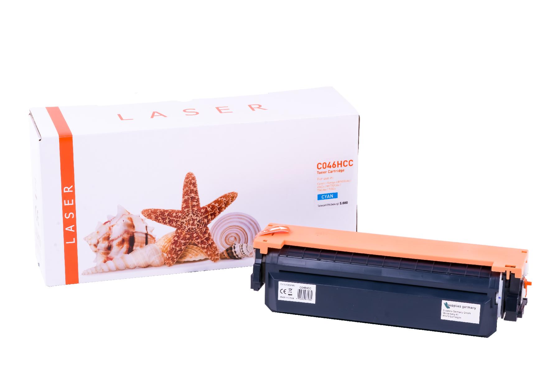 046HCC alternativ Toner cyan für Canon / 1253C002 / 5.000 Seiten
