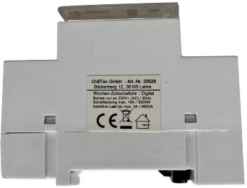digitale Wochen-Zeitschaltuhr für / Schalttafel-Einbau, 230V, max. 3500W