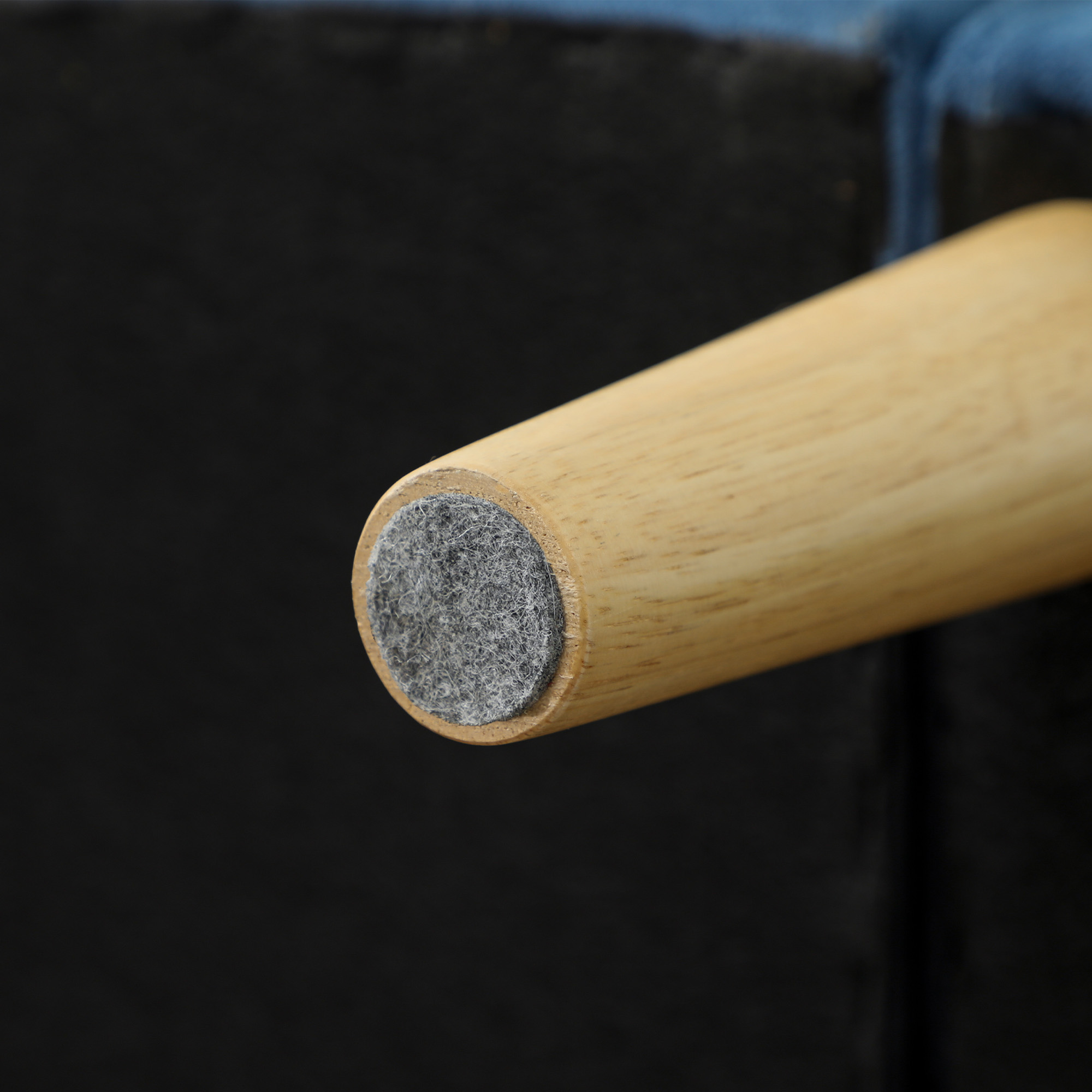 Zweisitzer-Sofa mit Stauraum, Knopfheftung, Kissen, Kautschukbaumholz, 117x62x78cm, Blau