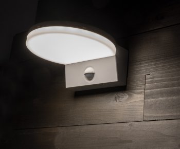 LED Wandleuchte "TORTUGUERO" IP65, 15W, 1569lm, 140° Bewegungsmelder, 4000K
