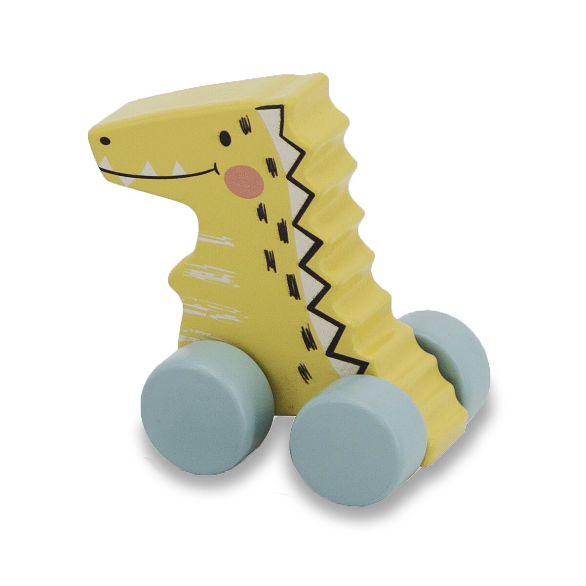 Holzspielzeug Kidiwood Nachzieh-Dino 2tlg.