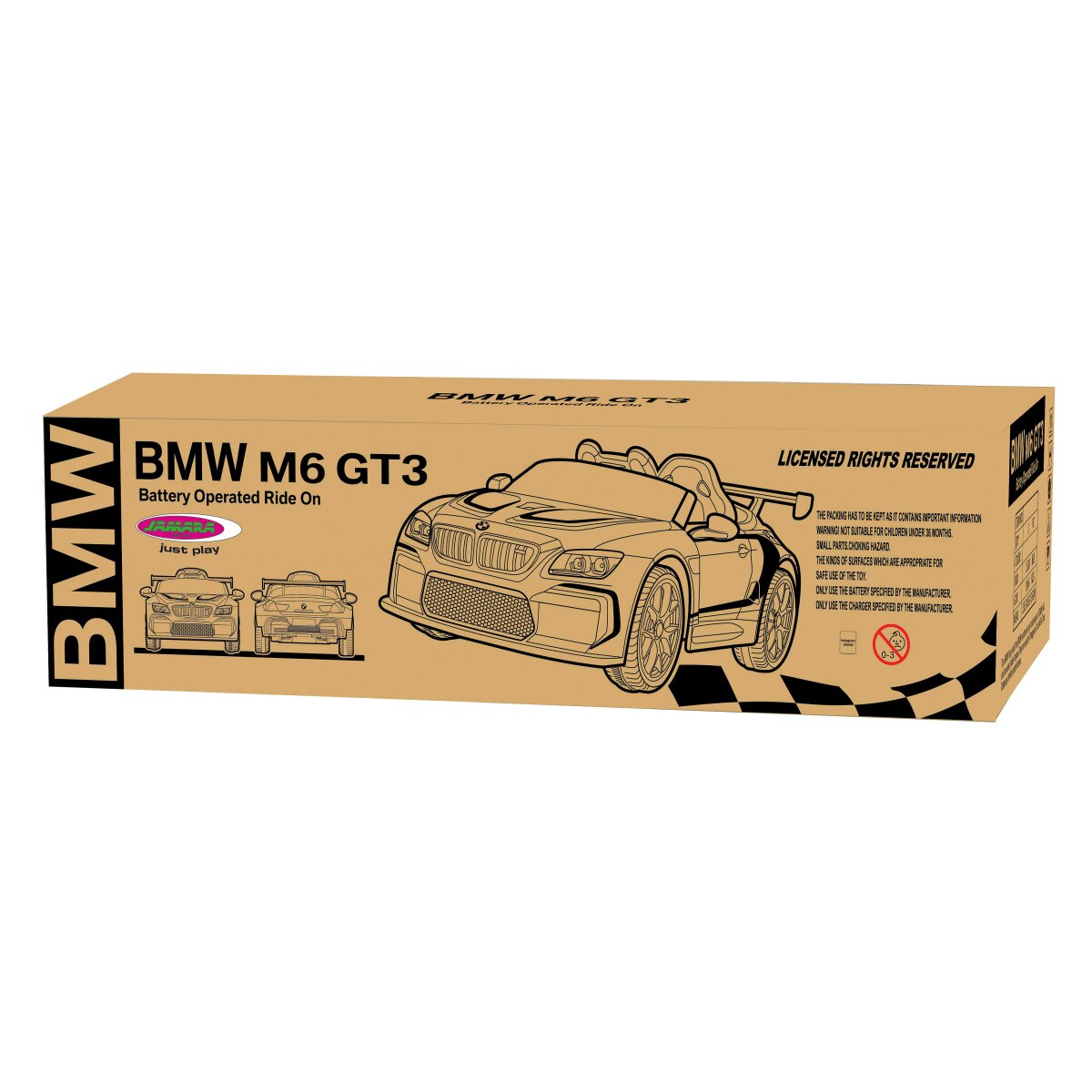 Kinderfahrzeug BMW M6 GT3 schwarz