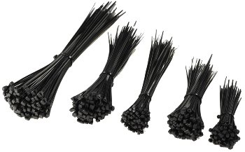 Kabelbinder Set CKB-500 schwarz, UV fest, je 100x 100/140/160x2,5mm 200/300x3,5mm