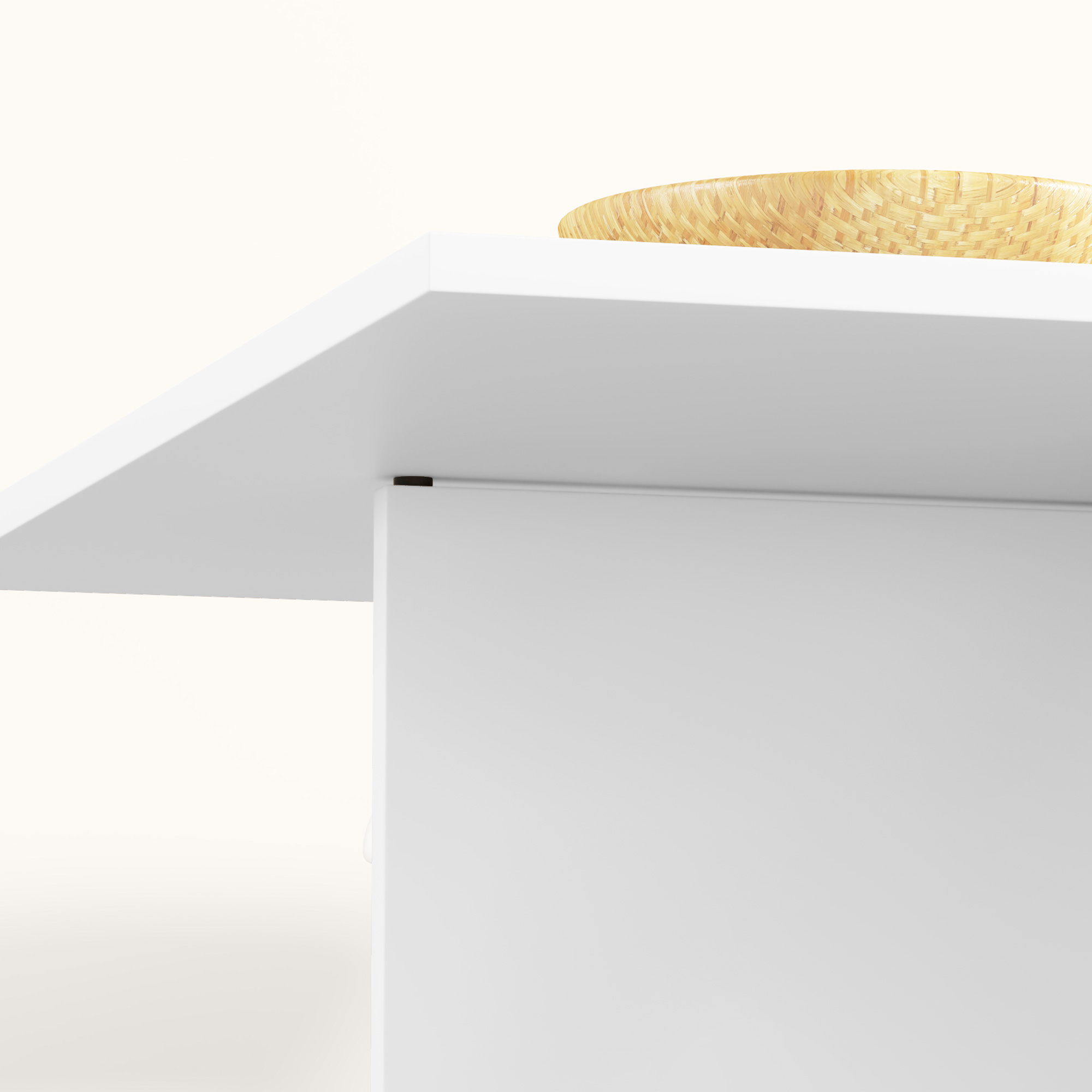 Klappbarer Esstisch für 2-4 Personen, faltbarer Küchentisch mit Stauraum, Ausziehbarer Tisch auf Rädern, Weiß