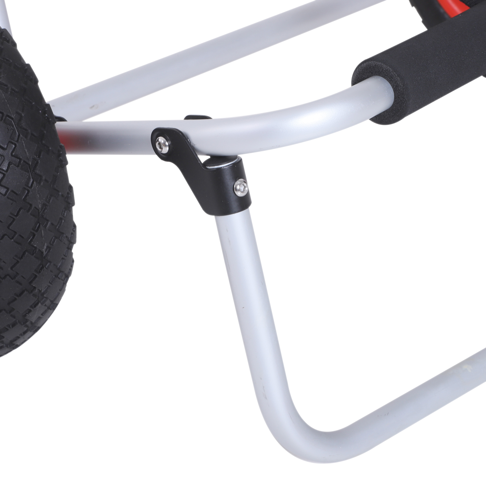 Kanuwagen klappbar bis 90 kg Alu Transportwagen Kajakwagen Bootswagen mit Gurt Räder gepolstert Surfwagen Kanuwagen Bootstrailer Trolley für Surfbrett Board Schlauchboot