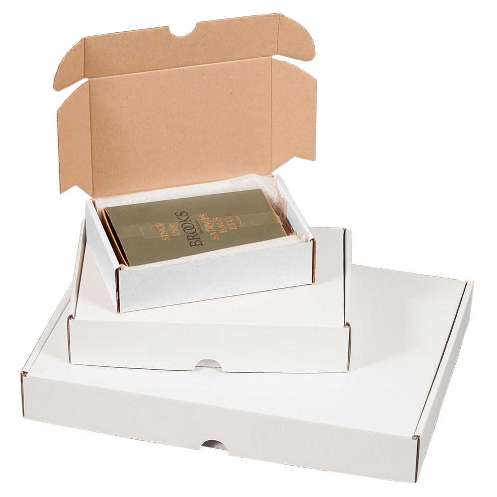 Maxibriefkarton 2, Innenmaß: 225x155x45mm, weiß, VPE25