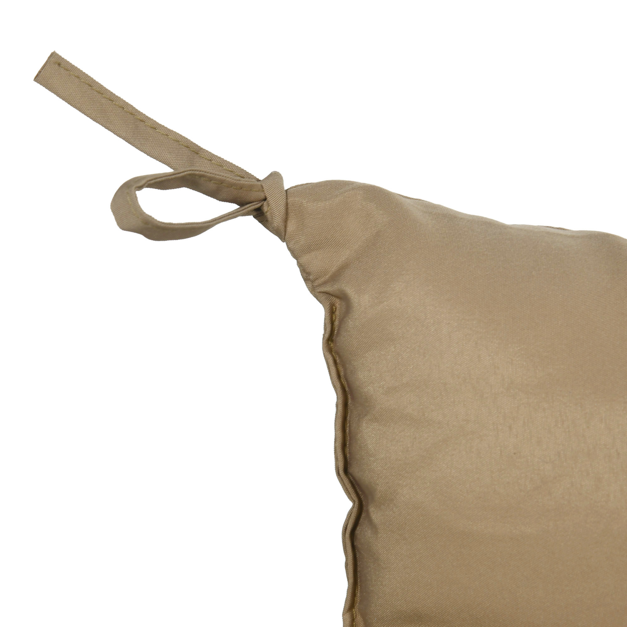 3 Sitzer Bankauflage 150x98x8 cm Bankkissen mit Bändern, Bankpolster für Gartenmöbel Hollywoodschaukel, Khaki