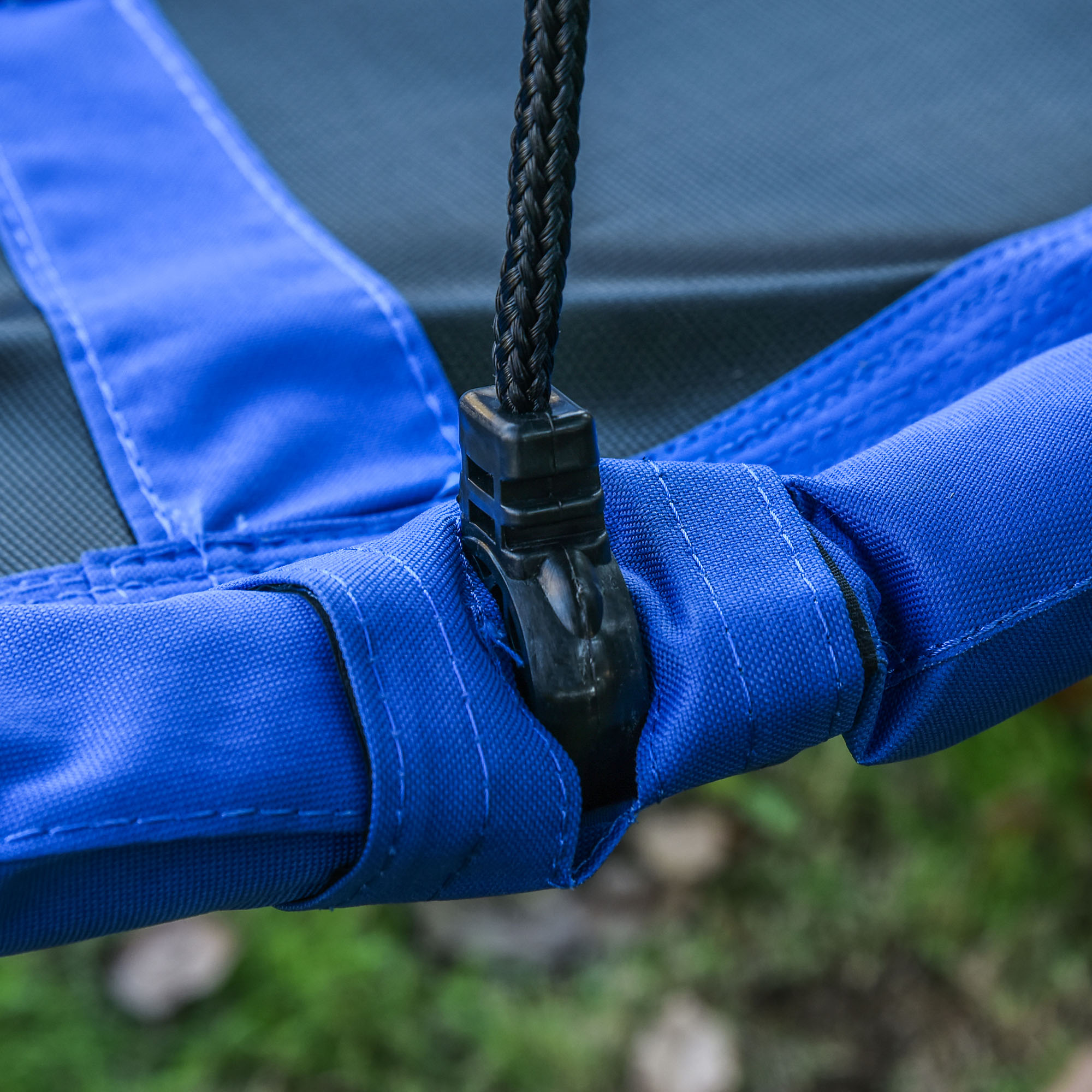 Nestschaukel, wetterfest, bis 100 kg, längenverstellbare Seile, ?110 cm, Blau