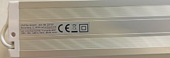 LED Unterbauleuchte "Comprido 600" / 230V, 10W, 1280lm, 60cm, 3000K warmweiß