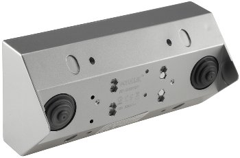 3-fach Steckdosenblock, silber, 250V~/ 16A, Aufbaumontage