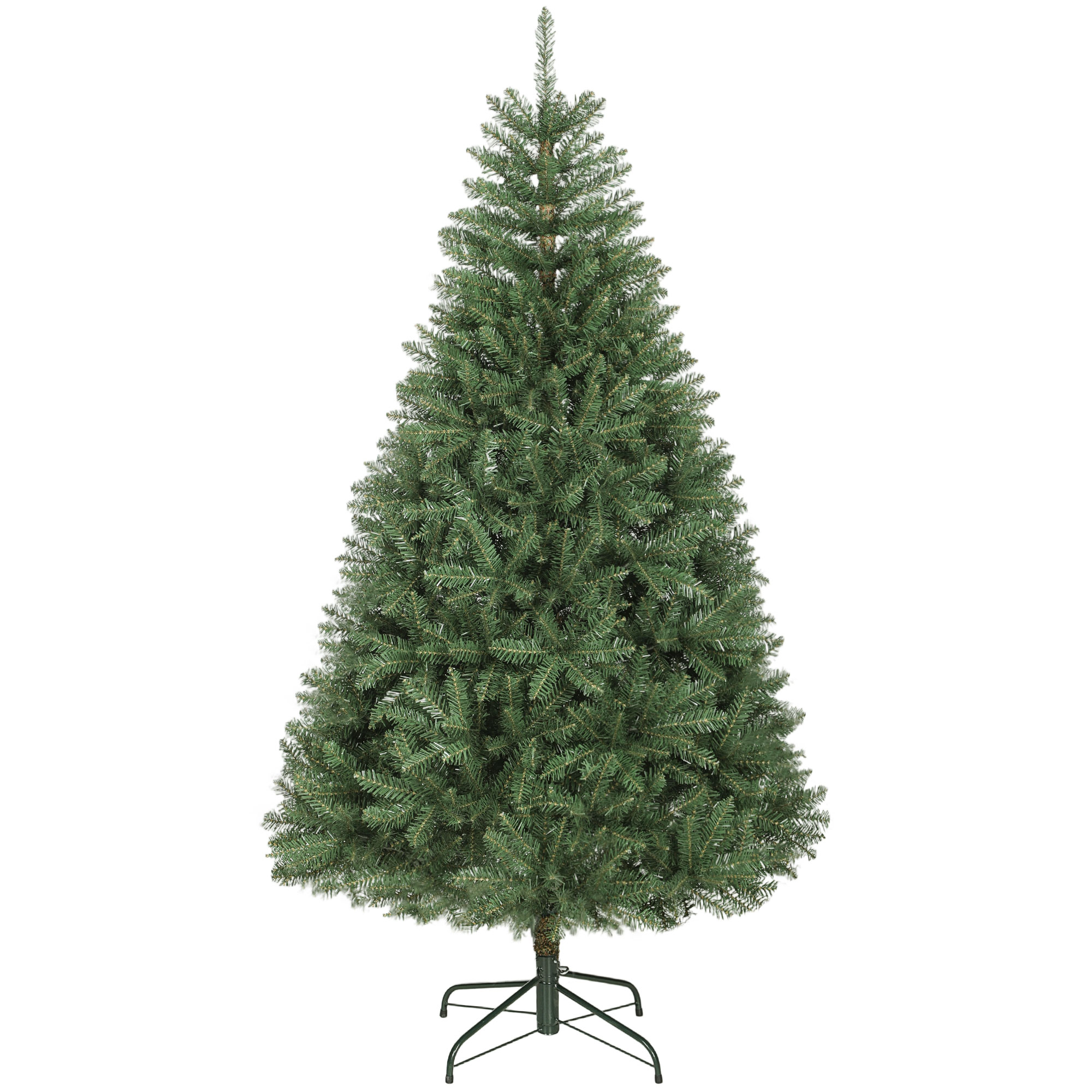 Künstlicher Weihnachtsbaum, 180 cm, klappbare Äste, Metallständer, vielseitig, Grün