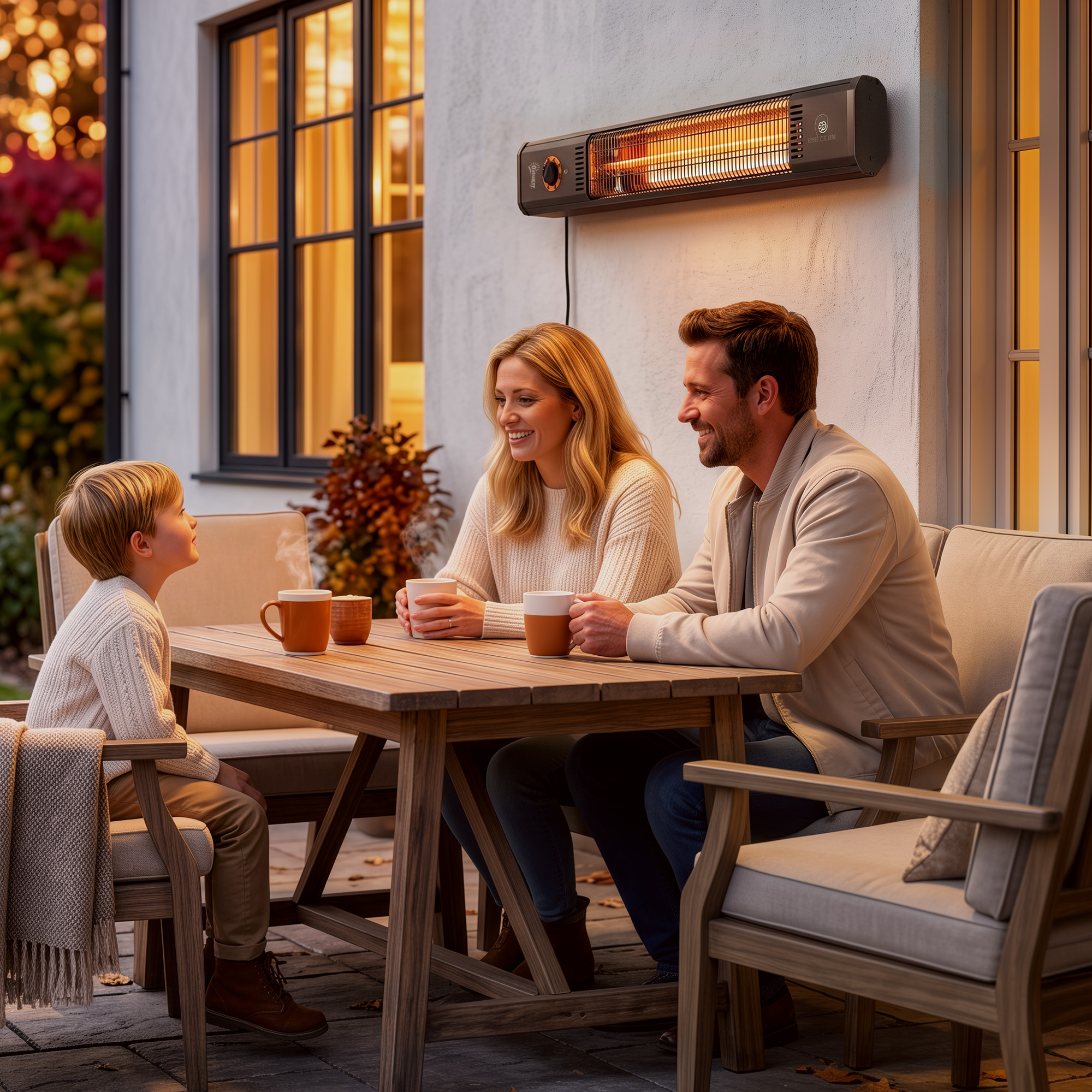 Infrarot Heizstrahler 2000W Carbonfaser Standheizstrahler mit Fernbedienung 8 Heizstufen Schutzhülle Timer Kippschutz