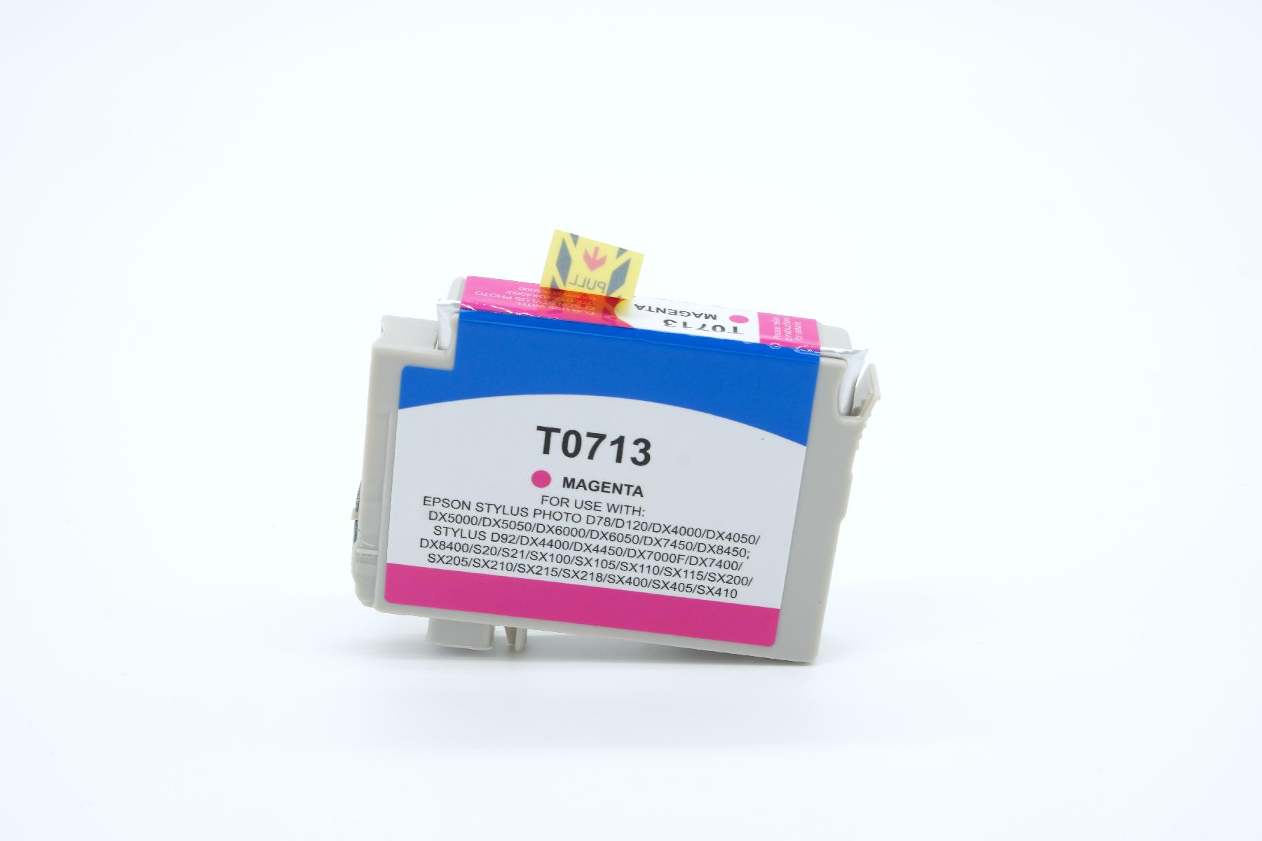 T0713 alternativ Tinte magenta für Epson / C13T07134010 / 13ml