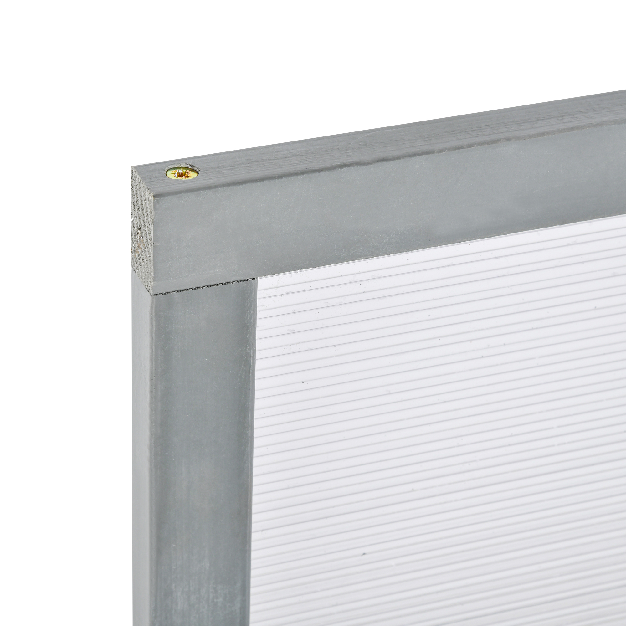 Frühbeet Holz und Polycarbonat Treibhaus 90 x 46 x 40 cm Gewächshaus mit Abdeckung wetterfest Frühbeetkasten für Garten Pflanzenbeet Grau