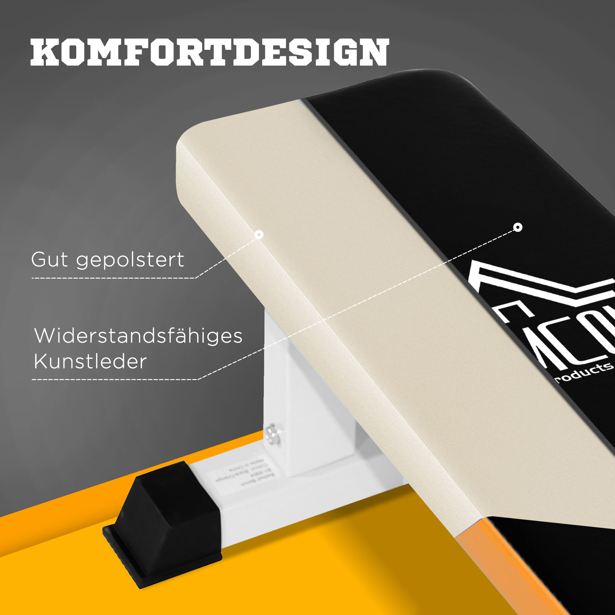 Hantelbank, Flachbank, Fitnessbank, Multifunktion Trainingsbank für zuhause Krafttraining, Stahl, Schwarz, 112x 62 x 43 cm