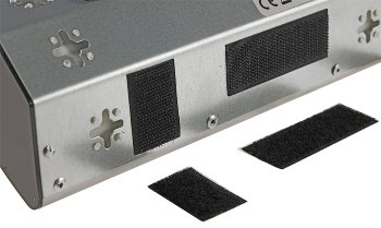 4-fach Steckdosenblock Edelstahl / 90° für Eck- &  Aufbaumontage