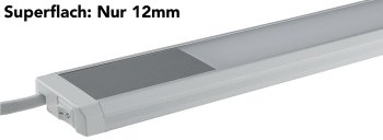 LED Unterbauleuchte "Comprido 600" / 230V, 10W, 1280lm, 60cm, 3000K warmweiß