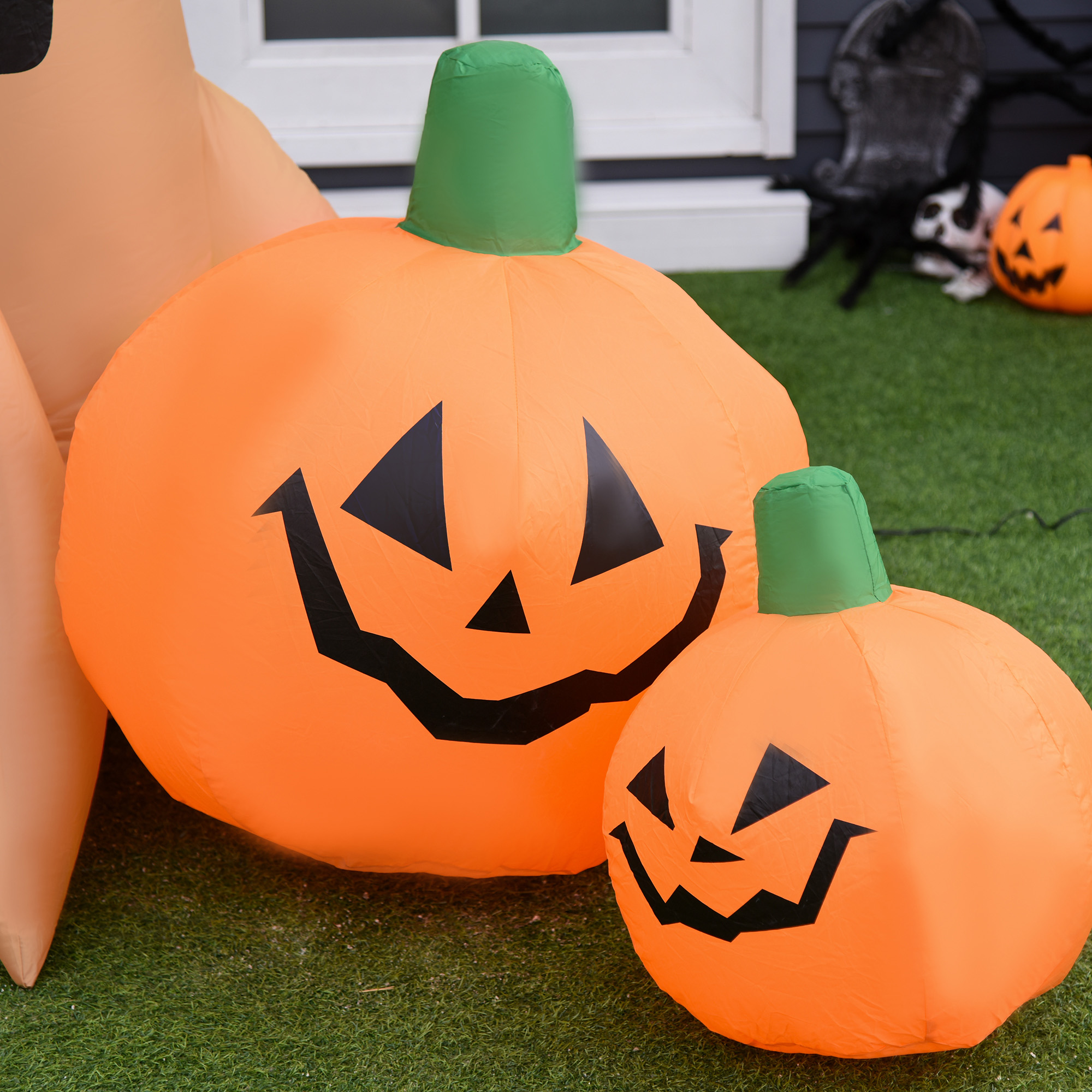 Halloween Aufblasbares Spukgespenst Luftfigur Aufleuchtend Deko 120/ 240 cm (Aufblasbarer Spukbaum)