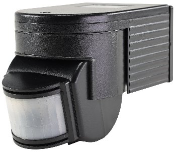 Aufputz Bewegungsmelder "CBM" 180°, IP44, 1-1200W, 3-Draht, schwarz