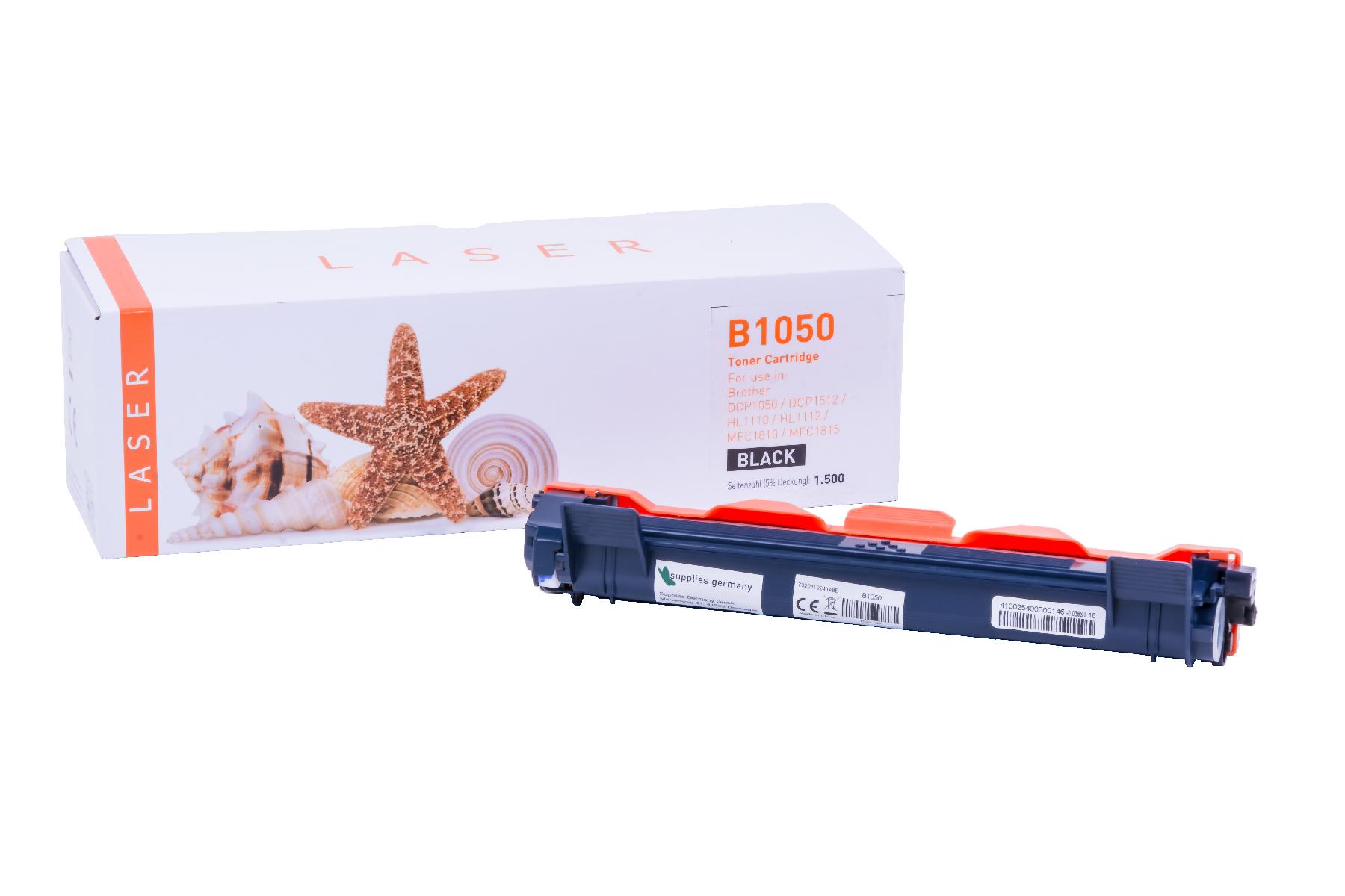 TN1050 alternativ Toner black für Brother  / TN1050 / 1.000 Seiten