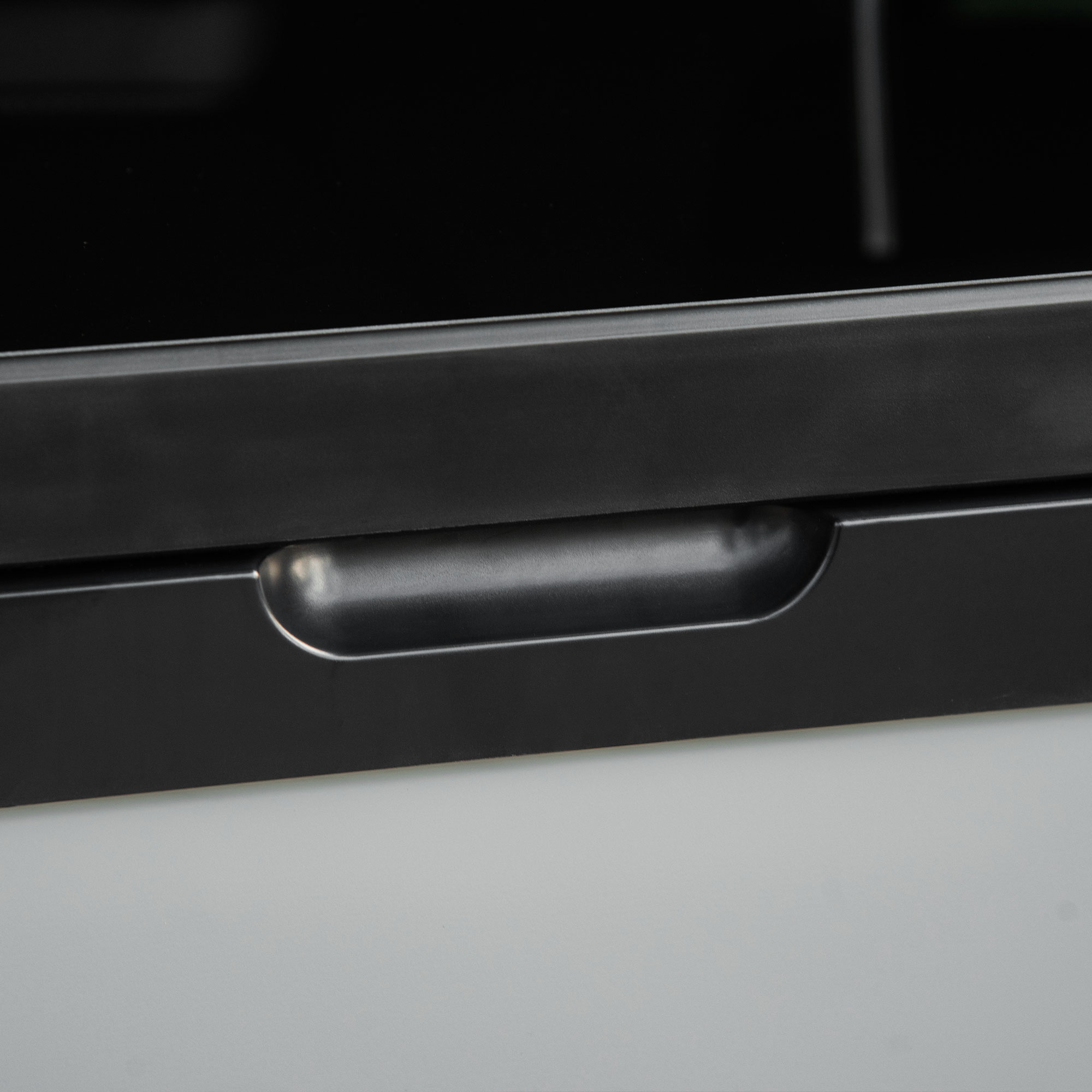 Kühlbox Auto 50L mit LCD-Anzeige 2 Modi Kompressor Autokühlschrank mit Griffe Boot Camper Reisen 12/24V DC und 110-240V AC Grau+Schwarz