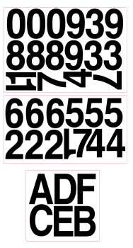 LED Wandleuchte "PADAR" mit PIR-Sensor, IP65, 20W, mit Hausnummer & Buchstaben