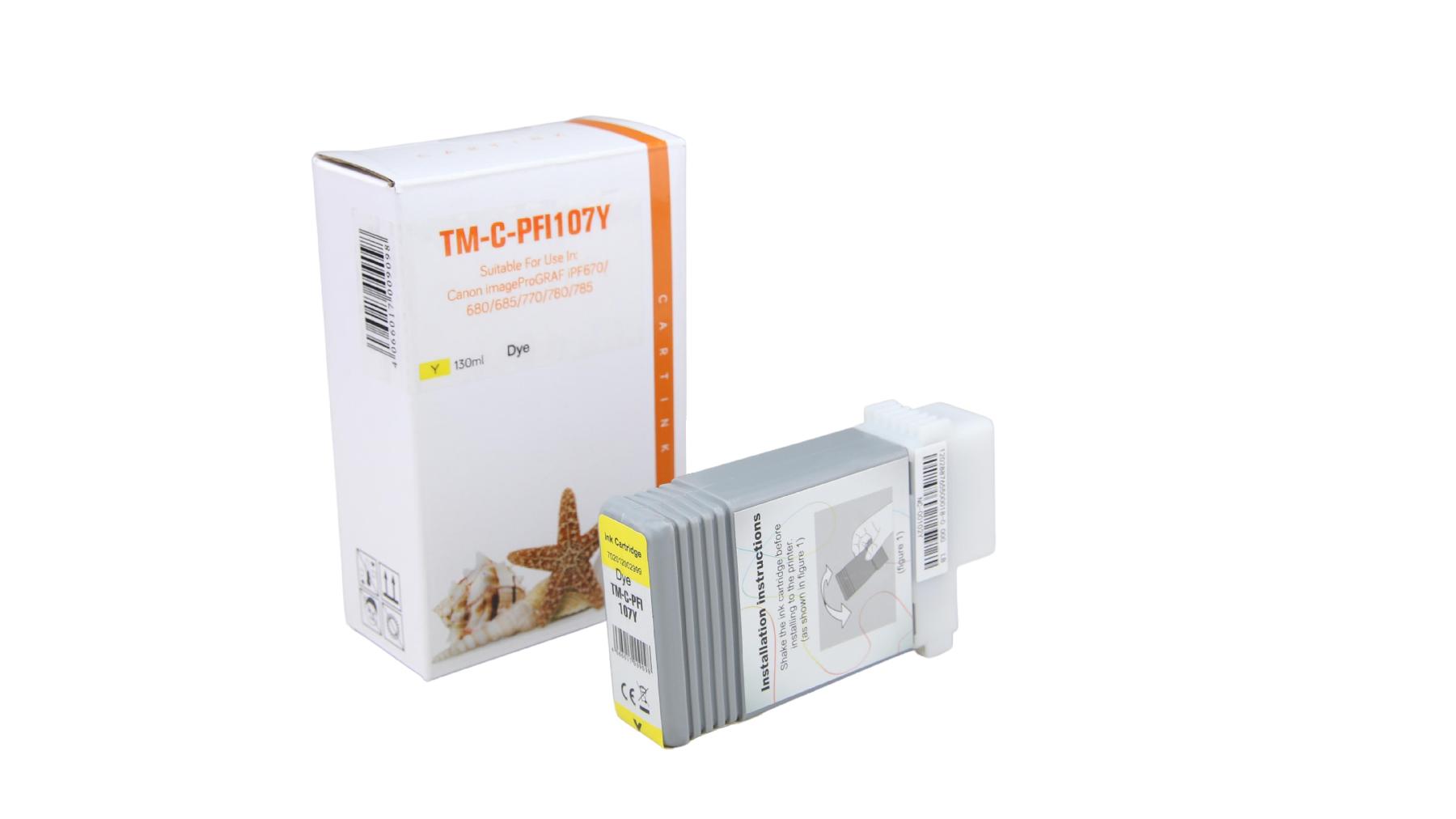 PFI107Y Refill Tinte gelb für Canon / 6708B001 / 130ml