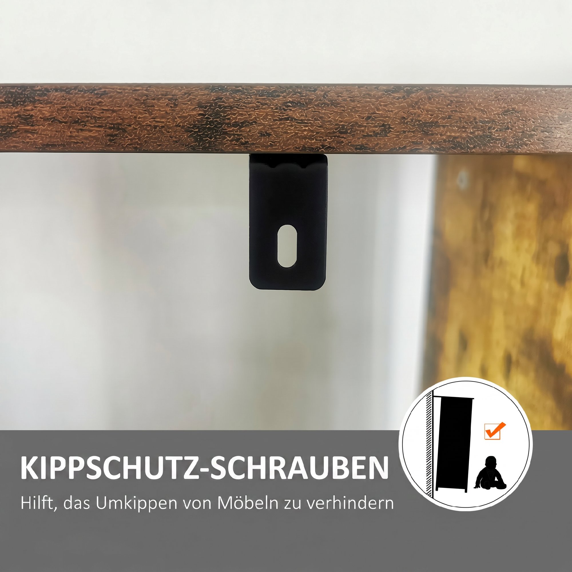 Bücherregal, Schmal Standregal Regal mit 5 Ebenen, Büroregal für Wohnzimmer, 77 x 30 x 157,5 cm, Rustikales Braun