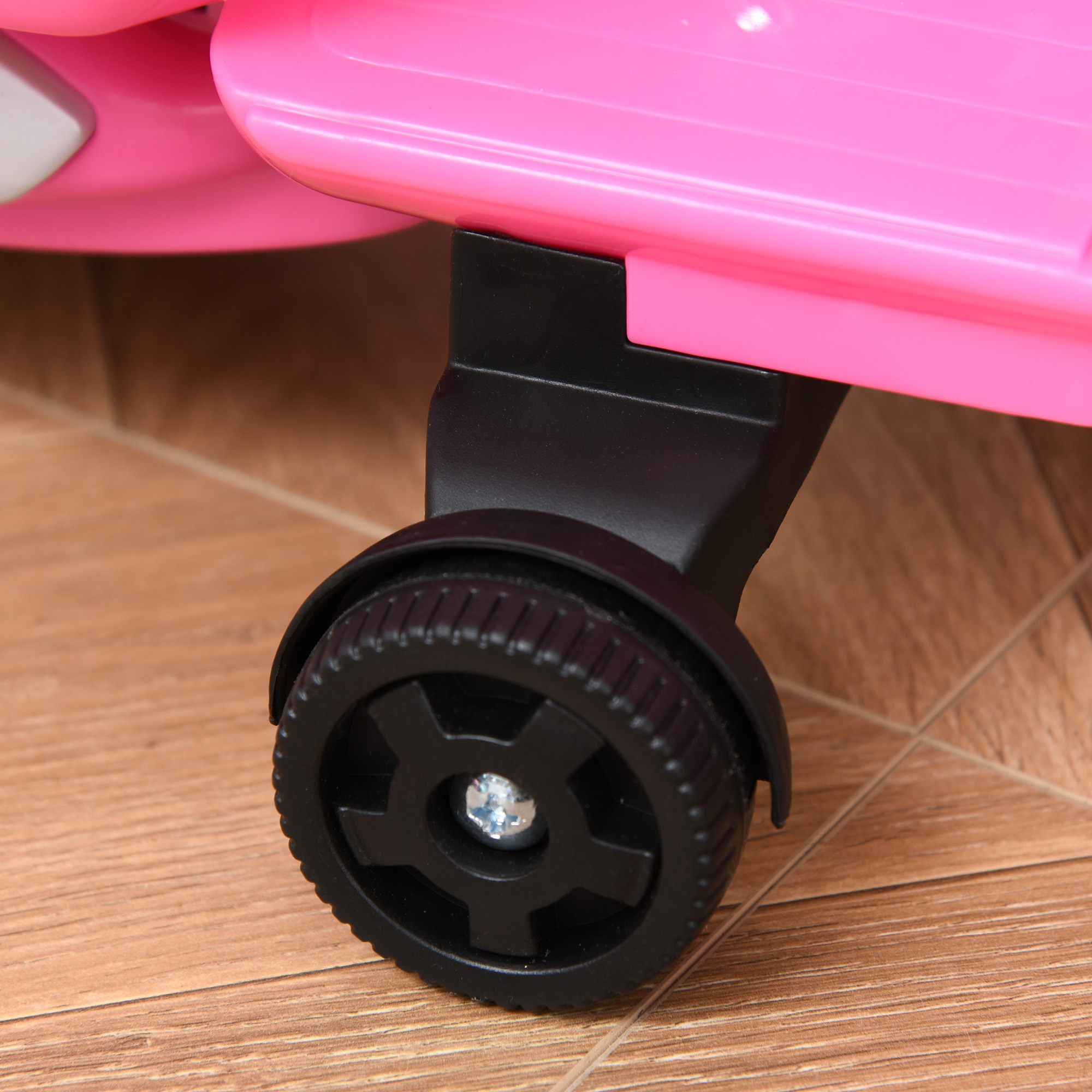 Elektro Motorrad Kinder 6V Elektromotorrad mit Stützrädern, Scheinwerfer, Hupe 3km/h für 1,5-3 Jahren, Rosa