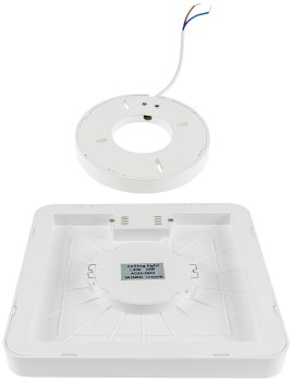 LED Deckenleuchte "Santano 24 Qw" / 23x23cm, 24W, 2088lm, 2900K warmweiß