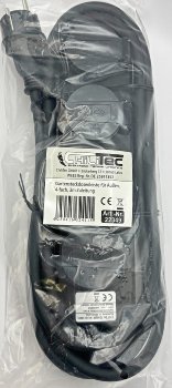 Gartensteckdosenleiste für Außen, 4-fach, IP44, H07RN-F 3G1,5mm², Zuleitung 3m