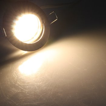 LED-Einbauleuchte "Flat-32dim" warmweiß, 80x32mm, 5W, 590lm, weißes Gehäuse