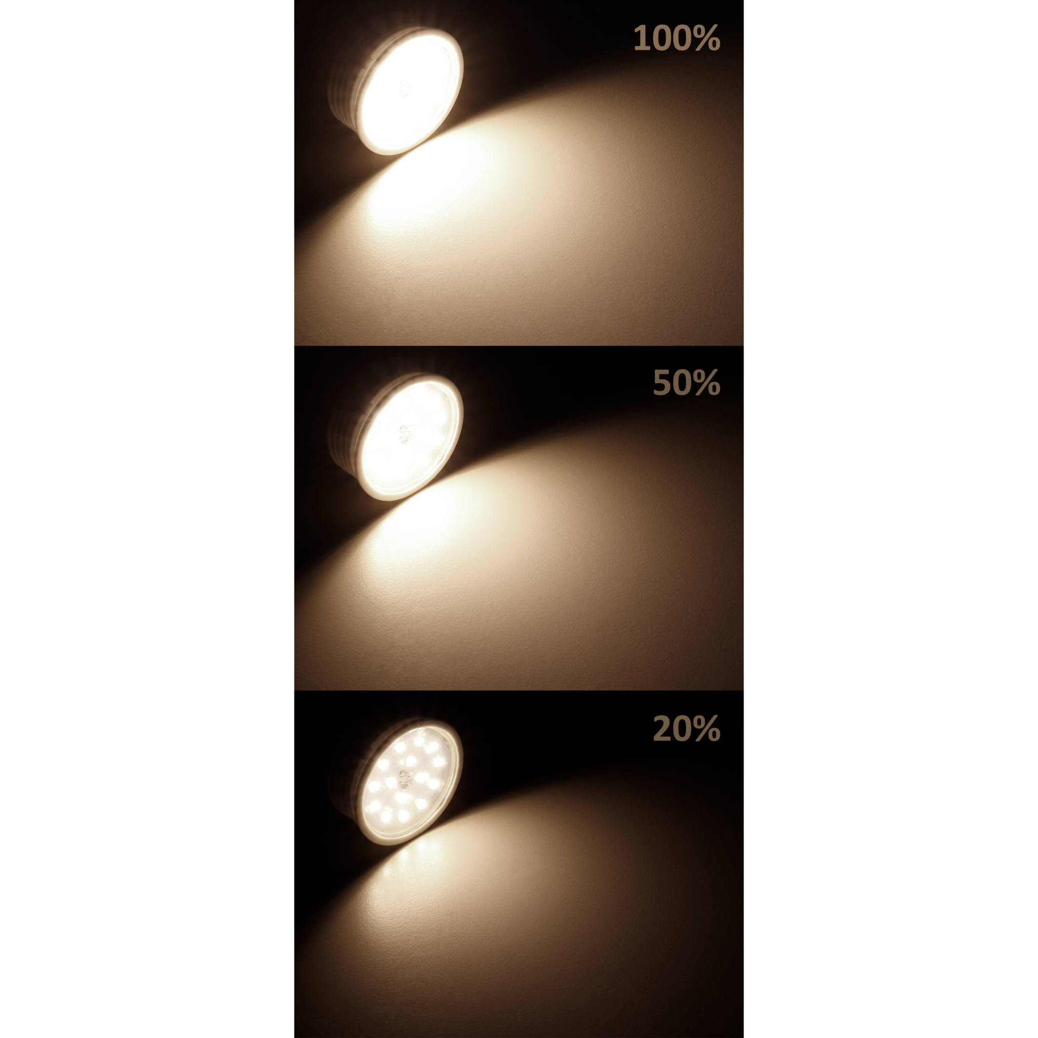 LED-Modul McShine, 7W, 570Lumen, 230V, 50x23mm, warmweiß, 3000K, step-dimmbar