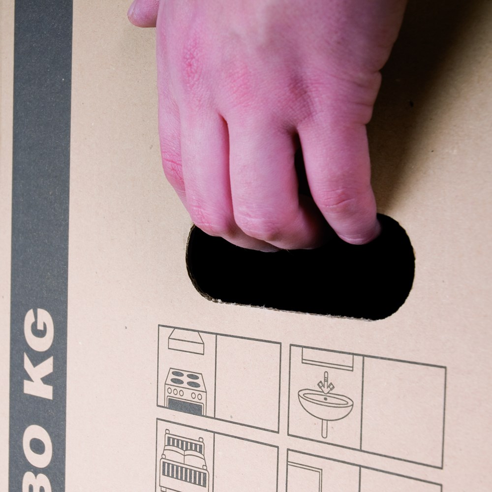 Cargobox ECO mit Steckboden, 637x340x360mm, braun, 1-wellig, VPE10