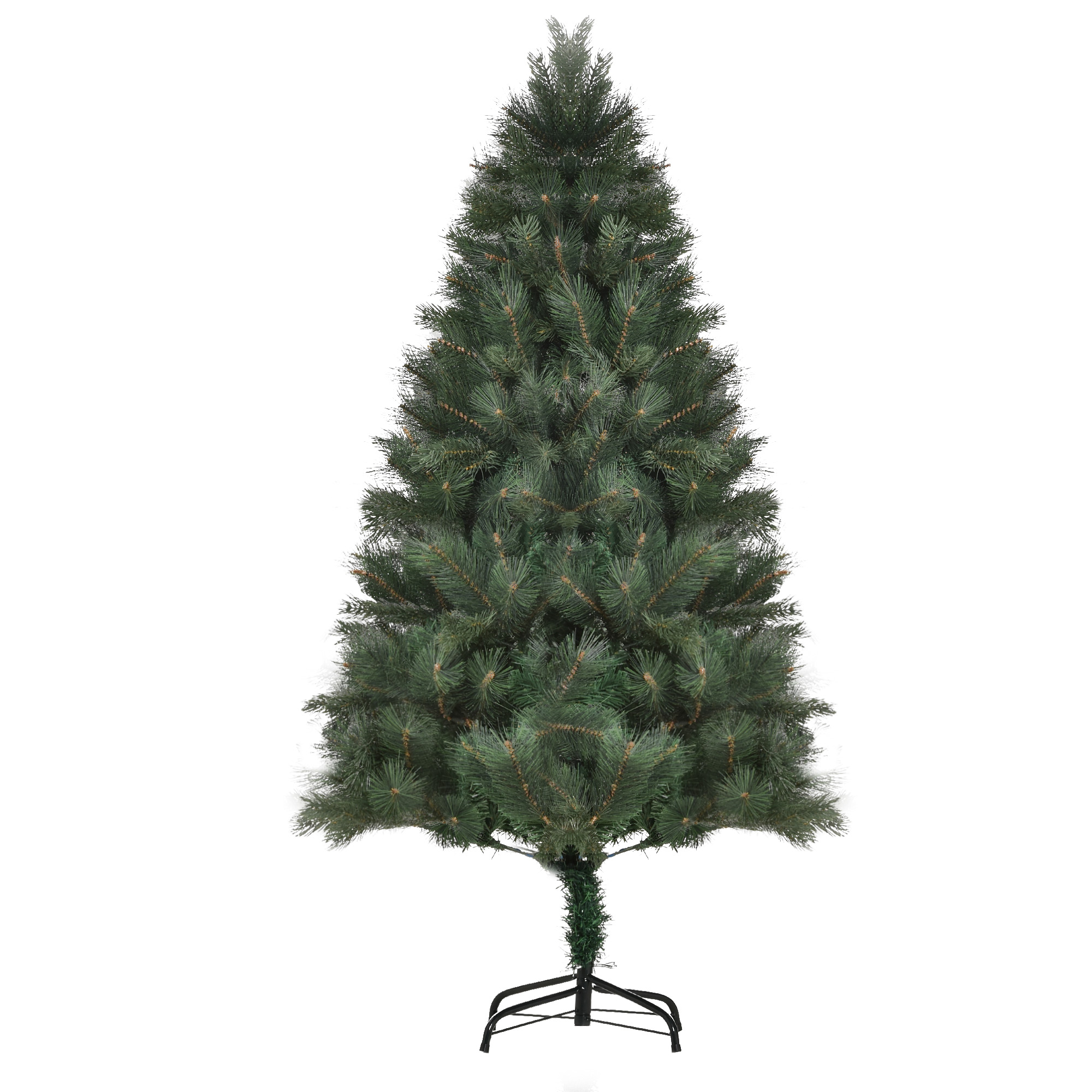 Weihnachtsbaum Ø90 x 180 cm, künstliche Tanne, realistisches Nadelkleid, Grün