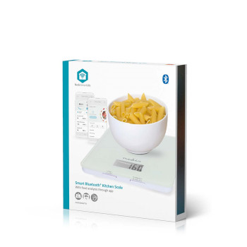 SmartLife Küchenwaage | Bluetooth® | Glas / Kunststoff | weiß