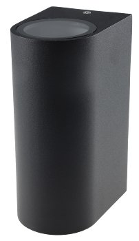 Außen-Wandleuchte "CTW-2" / für 2x GU10, IP44, Gehäuse grau