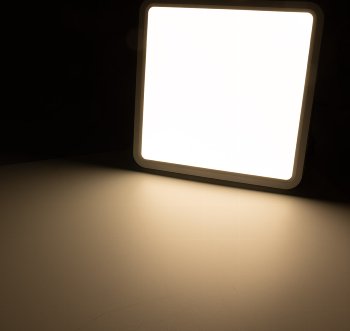 LED Deckenleuchte "Santano 24 Qw" / 23x23cm, 24W, 2088lm, 2900K warmweiß