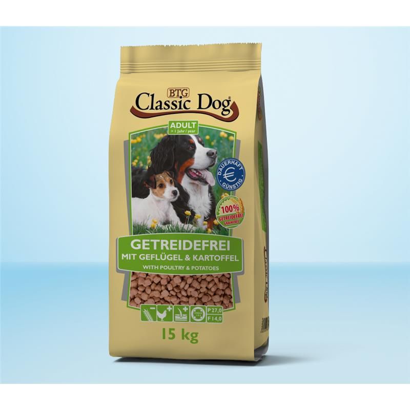 Classic Dog Geflügel & Kartoffel getreidefrei 15kg Classic Dog Geflügel & Kartoffel getreidefrei 15kg
