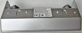 3-fach Steckdosenblock, silber, 250V~/ 16A, Aufbaumontage